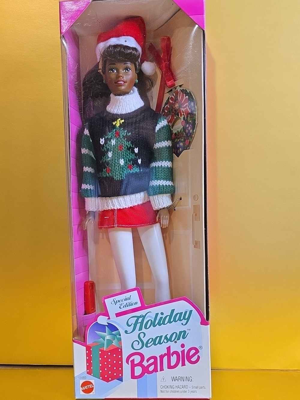 Barbie Holiday Season Doll - Red, Green & White Festive Outfit
